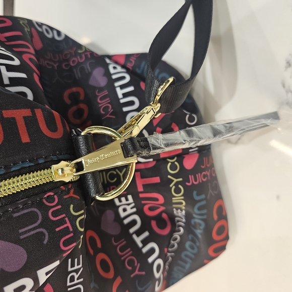 Juicy Couture WordPlay Overnighter Weekender Bag Multicolored NWOT - Picture 4 of 9